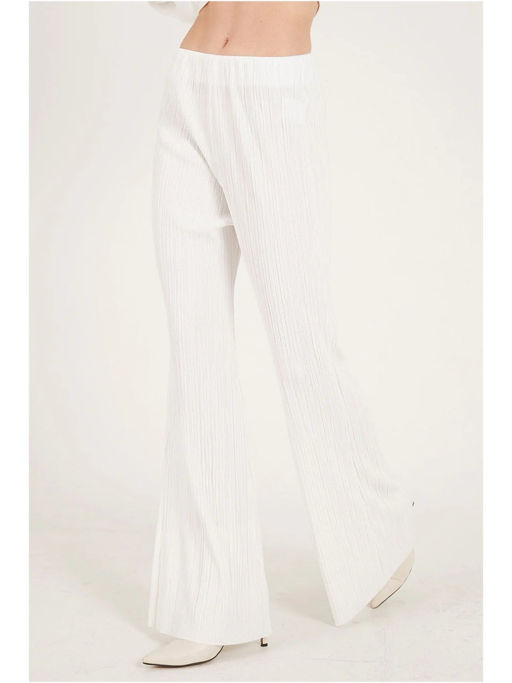 Storets | Maria Flared Leg Plisse Pants